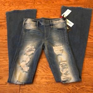 True Religion Runway Flare Legging Jean XS NWT